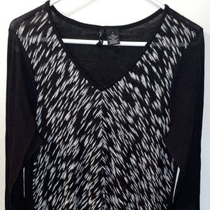 New Directions Black/White sweater